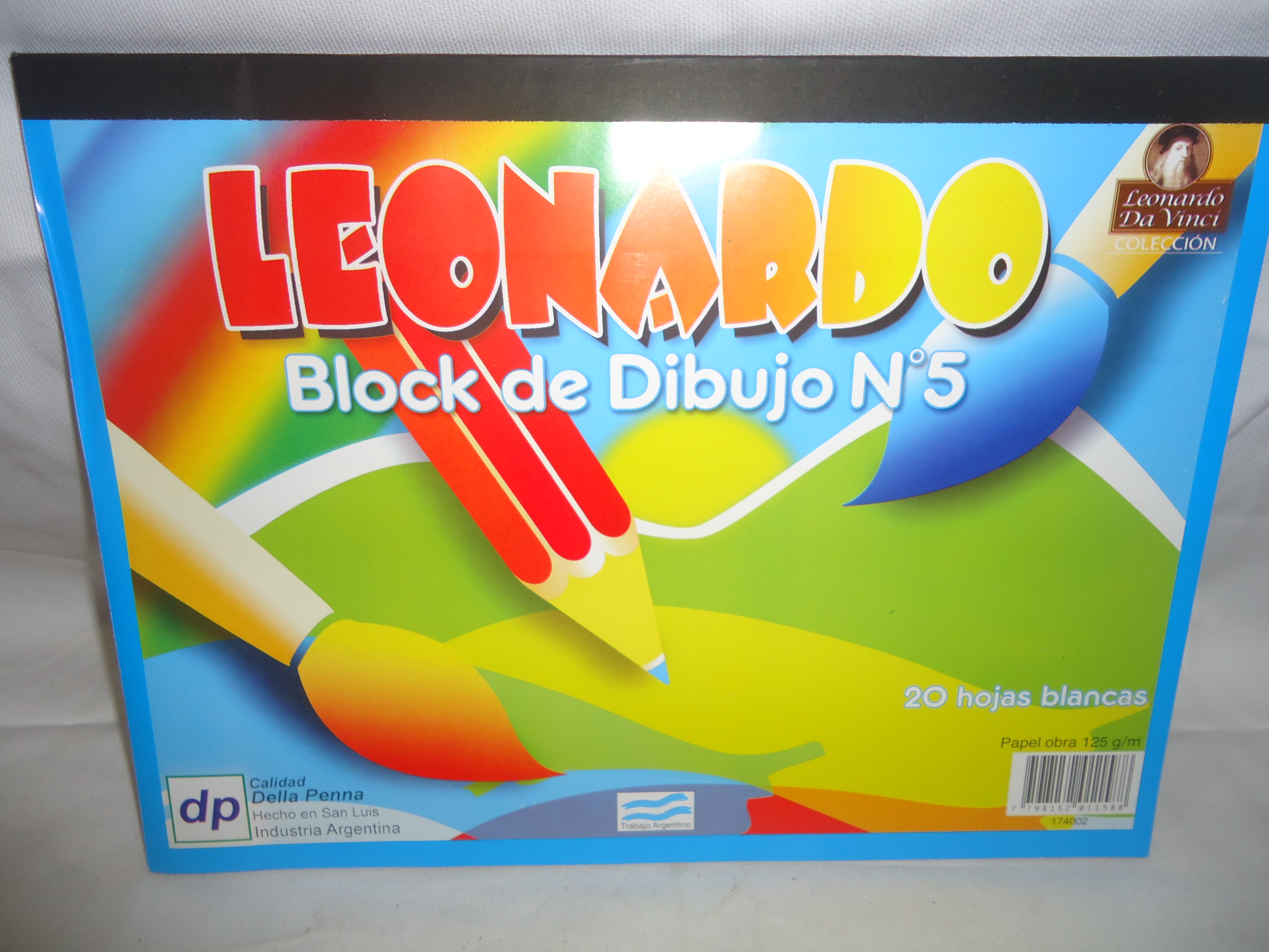 Block Dibujo Engomado (x25 hojas) 